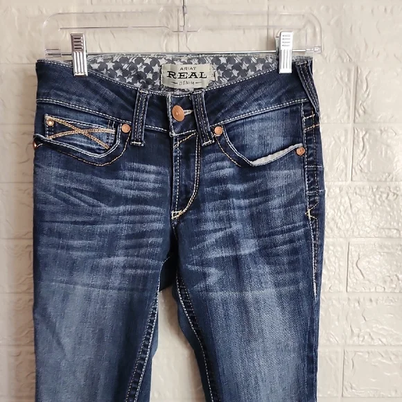 Ariat Women's Dark Blue Skinny Jeans - Picture 4 of 9